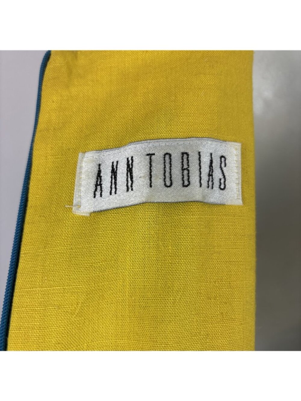 Ann Tobias color block Lined Linen maxi dress - Picture 5 of 6